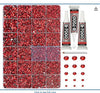 Worthofbest 11000Pcs Red 2-5mm Flatback Resin Rhinestones for Crafting