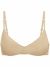 REORIA Women's Wireless Bra Teardrop Seamless Light Lift Comfort Plunge Light
