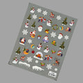 Namrec Christmas Nail Decals 5D Embossed Tree Santa Snowflake 2 Sheets