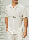 JEKAOYI Men's Stretch Wrinkle-Free Dress Shirt Button Down Beige Size L