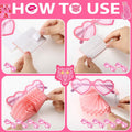 Sinmoe 9pcs Hot Pink Preppy Honeycomb Table Centerpiece Party Decor