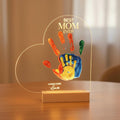 Chunful Best Mom Ever DIY Handprint Kit with 6 Paints Multicolor Night Light