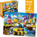 QUOKKA 100 Pc Kids Puzzles Ages 4-8 Pirates Constructions Animals Cardboard