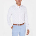 Bar III Mens Slim-Fit Stretch Flamingo Knit Dress Shirt, Size XL