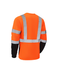 Kiwi High Visibility ANSI/ISEA 107-2020, Type R, Class 3 Two Tone Orange Long Sleeve Safety Shirt [73200]