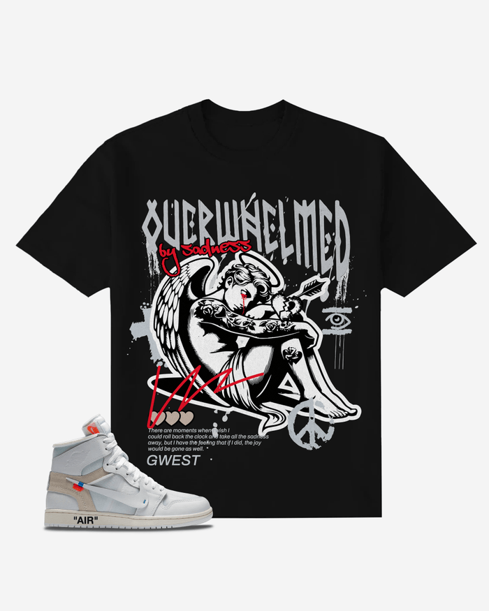 G West Overwhelmed by Sadness Oversized  T-Shirt Mens