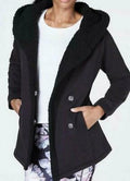 Ideology Womens Winter Faux Fur Jacket, Large