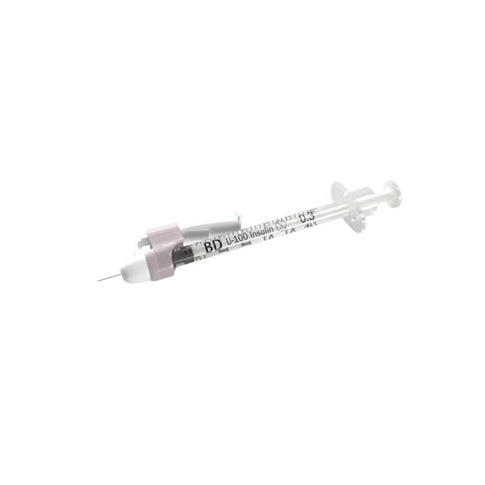 BD SafetyGlide Insulin Syringes 0.3 mL 31G x 8mm