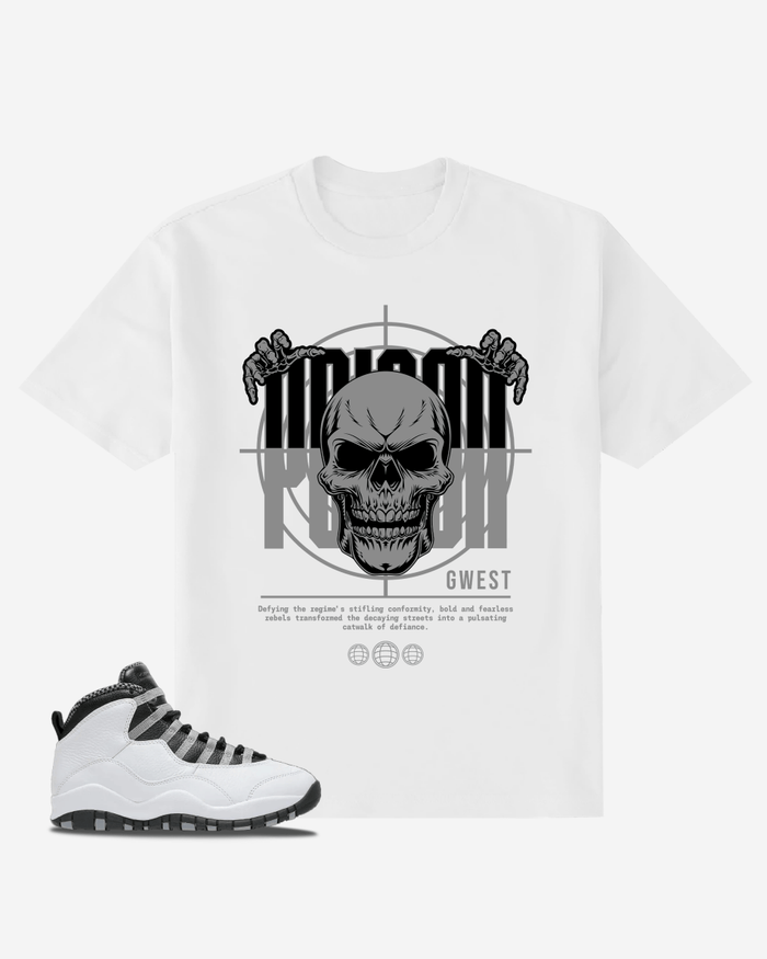 G West Poison Skull Oversized T-Shirt Mens