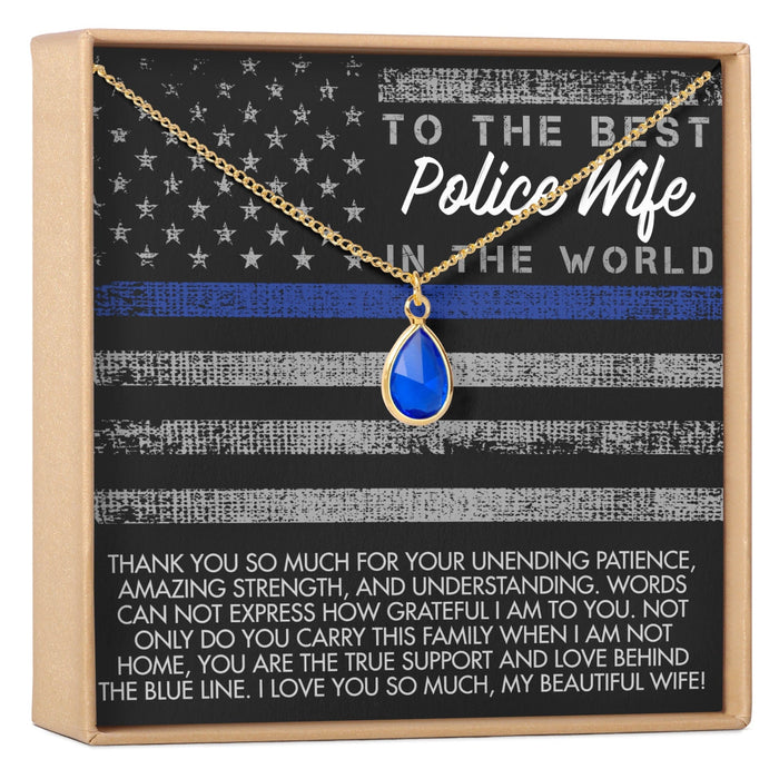Police Wife Gemstone Necklace