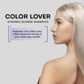 FRAMESI Color Lover Dynamic Blonde Purple Shampoo, Sulfate Free Shampoo, Color Treated Hair