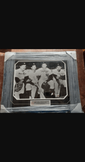 1961 NY Yankees Signed Infield Framed Photo, 3 Signatures (COA)