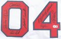"2004 World Series Champions" Jersey Signed By (10) With Orlando Cabrera, Pokey Reese, Keith Foulke, Terry Francona (Beckett) Boston Red Sox