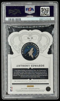 Anthony Edwards 2021-22 Crown Royale Crystal Blue #34 #54/99 (PSA 9)