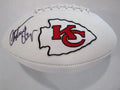 Christian Okoye Chiefs Signed Logo Football (JSA COA)