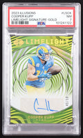 Cooper Kupp 2023 Panini Illusions Limelight Signatures Gold #6 #45/50 (PSA 7) Serially Numbered #45 / 50