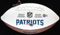 Corey Dillon Signed Patriots Logo Football (Beckett)