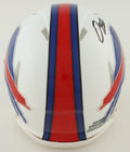 Damien Harris Signed Bills Speed Mini Helmet (Beckett)