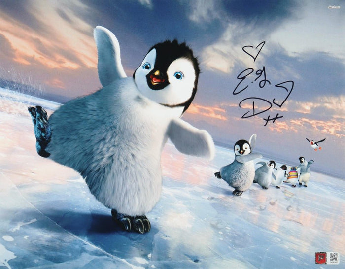 E.G. Daily Signed Happy Feet 11x14 Photo, Inscribed (PA COA)