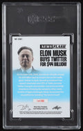Elon Musk 2022 Leaf Pop Century News Flash "ELON MUSK BUYS TWITTER" #NFEM1 (SGC 9.5)