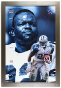 Emmitt Smith Signed Cowboys Custom Framed Poster Display (Beckett)