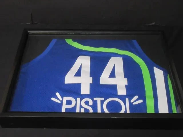 Pete Maravich 'Pistol Pete' #44 Framed Basketball Jersey, Reebok