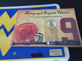 Geno Smith Signed West Virginia License Plate EUA COA