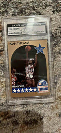 Isiah Thomas 1990 NBA Hoops #11 All-Star Detroit Pistons Card PAAS Authentic