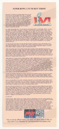 Ja'Marr Chase Signed Super Bowl LVI Commemorative Ticket (PIA) Cincinnati Bengals vs Los Angeles Rams
