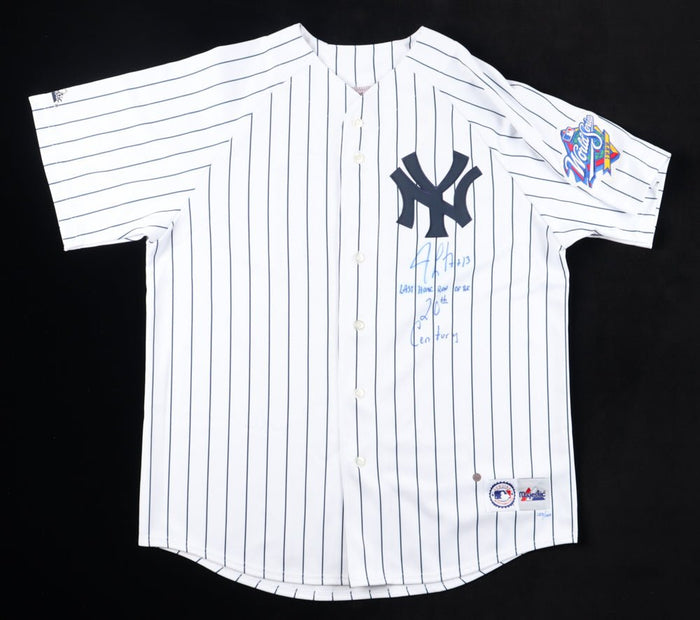 Jim Leyritz Signed Yankees 1999 World Series Jersey (PSA)
