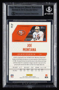 Joe Montana Signed 2021 Panini Phoenix #82 Fire Burst (Beckett)