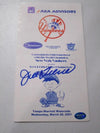 Joe Torre Yankees Signed Program (TAA COA)
