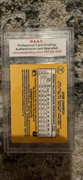 Jose Canseco 1987 Donruss Rookie Oakland Athletics MLB Card PAAS 8.5