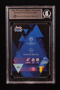 Kevin De Bruyne Signed 2019-20 Topps Crystal UEFA Champions League #42 (BGS) Beckett Witnessed