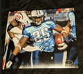 Lendale White Tennessee Titans autographed 8x10 photo with coa sticker