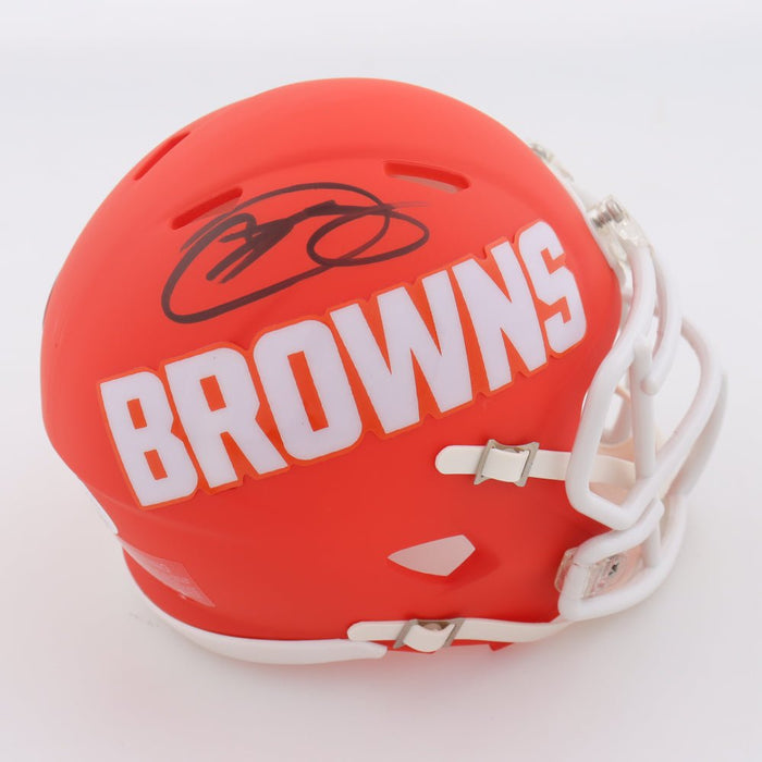 Odell Beckham Jr. Signed Browns Amp Alternate Speed Mini Helmet (JSA)