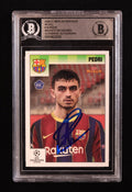 Pedri Signed 2020-21 Merlin Heritage 95 UCL #10 RC (BGS) Rookie Card | Beckett Witnessed