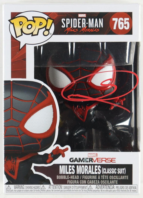 Shameik Moore Signed Miles Morales Funko Pop #765 (PA COA)