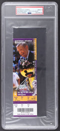 Shaquille O'Neal Signed 2001-02 Lakers Season Ticket | Commemorative "Back to Back" NBA Champions Ticket (PSA | Auto 9) PSA In-The-Presence