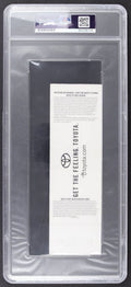 Shaquille O'Neal Signed 2001-02 Lakers Season Ticket | Commemorative "Back to Back" NBA Champions Ticket (PSA | Auto 9) PSA In-The-Presence