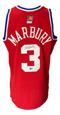 Stephon Marbury Signed All-Star Game Mitchell & Ness Jersey (Beckett) Beckett Witnessed