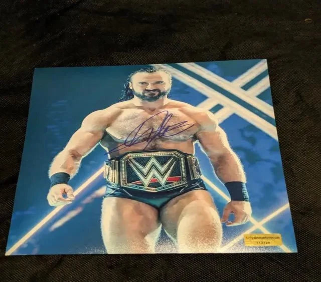 Drew McIntyre Autographed 8x10 Photo (COA)
