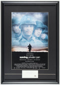 Tom Hanks Signed "Saving Private Ryan" Custom Framed Cut Display (Beckett & PSA)