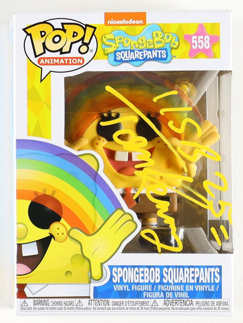 Tom Kenny Signed "Spongebob Squarepants" #558 Funko Pop! Inscribed "SB 25" (PA)