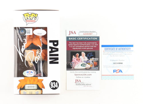 Troy Baker Signed Naruto Pain Funko Pop #934 (PSA JSA Beckett)