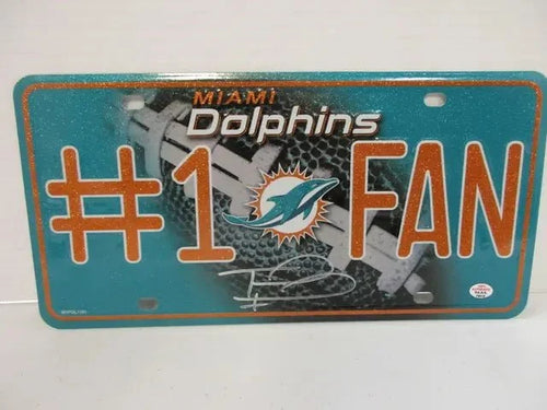Tua Tagovailoa Dolphins Signed License Plate (PAAS COA)