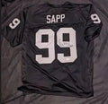 Warren Sapp Signed Black Custom Jersey (Fivestar COA)