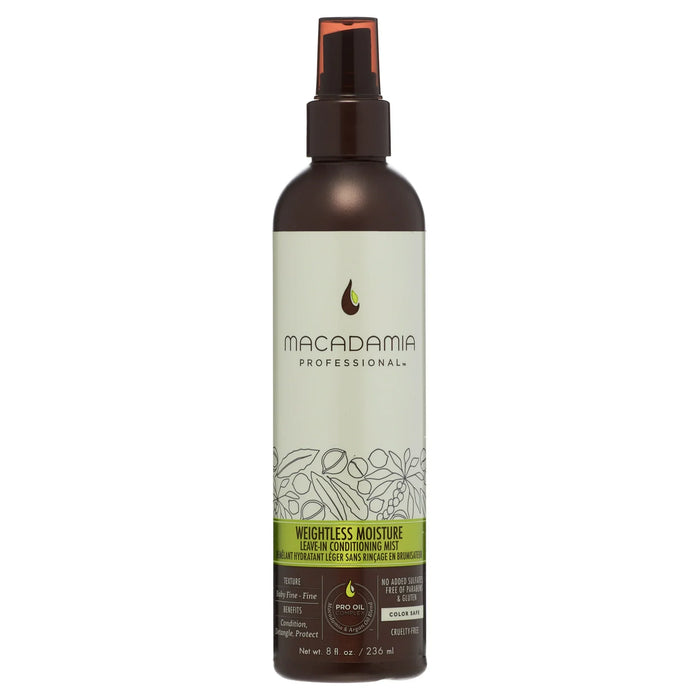 Weightless Moisture Leave-In Conditioning Mist BY Macadamia Mist 8 oz Unisex