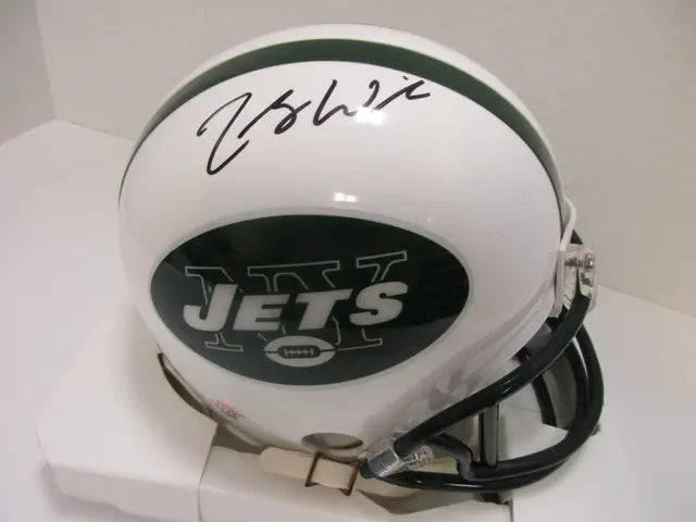 Zach Wilson Jets Signed Mini Helmet (PAAS COA)