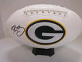 Aaron Rodgers Packers Signed Logo Football (PAAS COA)
